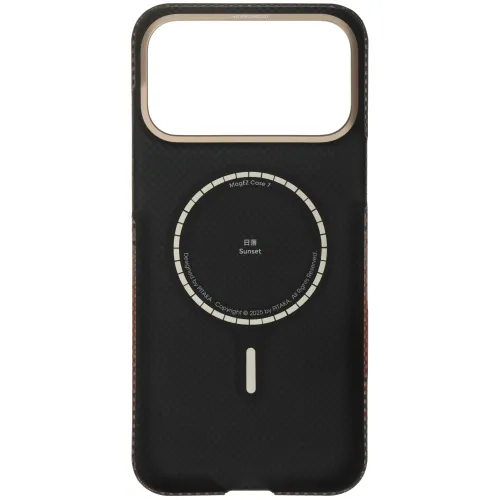 Чехол Pitaka Ultra-Slim Case iPhone 17 Pro коричневый, красный