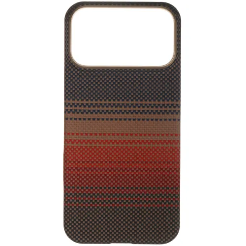 Чехол Pitaka Ultra-Slim Case iPhone 17 Pro коричневый, красный